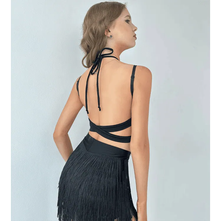 Women’s Latin Dance Fringe Top DW121 — вигляд 2