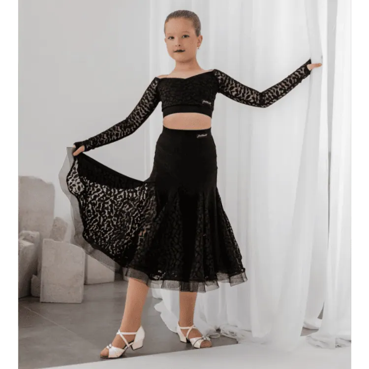 Ballroom Skirt JDsk203 – Black — вигляд 3