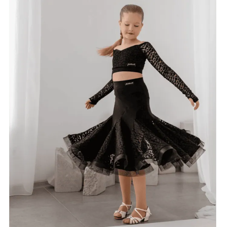 Ballroom Skirt JDsk203 – Black — вигляд 6