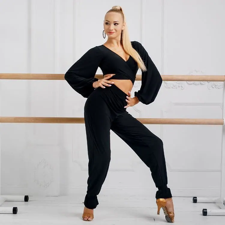 Women’s Dance Top FDtop215 Black — вигляд 2